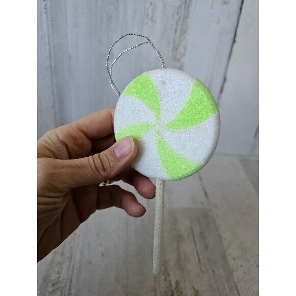 Vintage lollipop candy ornament set sucker lot Xmas tree - Picture 8 of 10